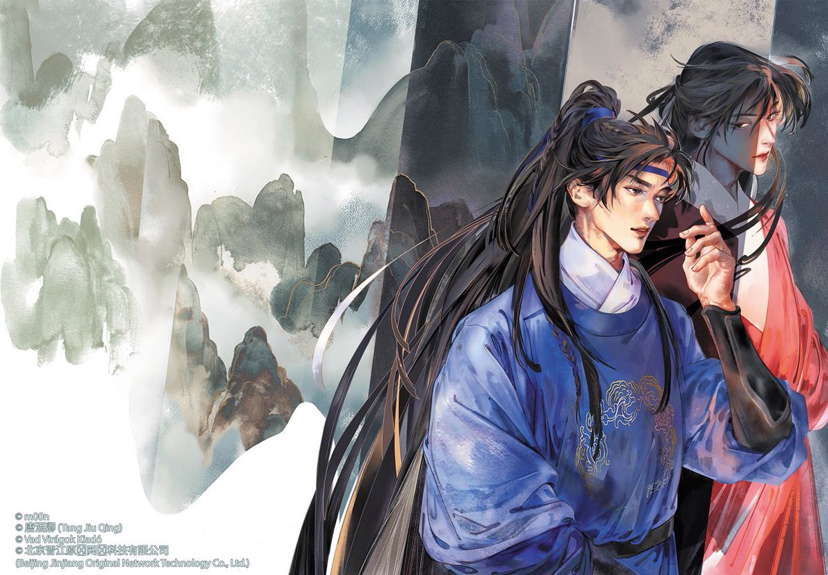 The full clean cover art for Qiang Jin Jiu Volume 2 Hungarian edition 🫶✨

Thank you for the trust Vad Virágok Kiadó 💕

#qjj #qiangjinjiu #balladofswordandwine #boréskardballadája #cezhou #tangjiuqing #将进酒