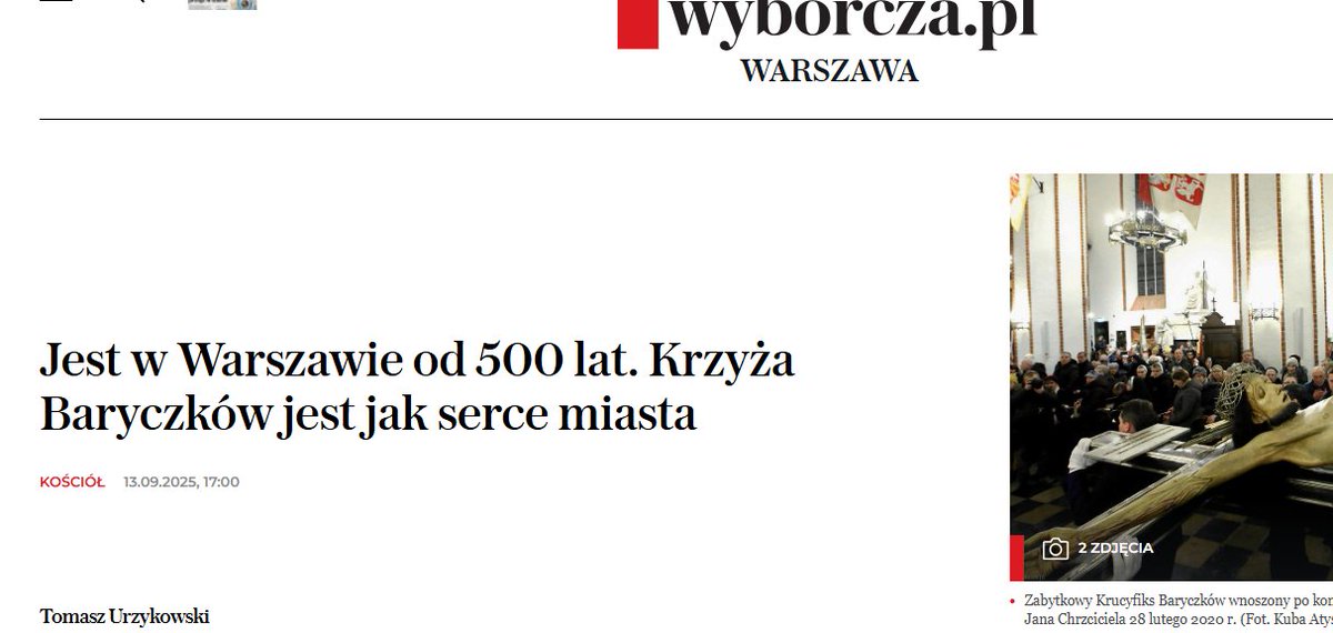 Za tzw. moich czasów, rzeczownik "krzyż" był jeszcze rodzaju męskiego, ale dziś w podobnych sprawach za postępową prasą nie tak łatwo już nadążyć...