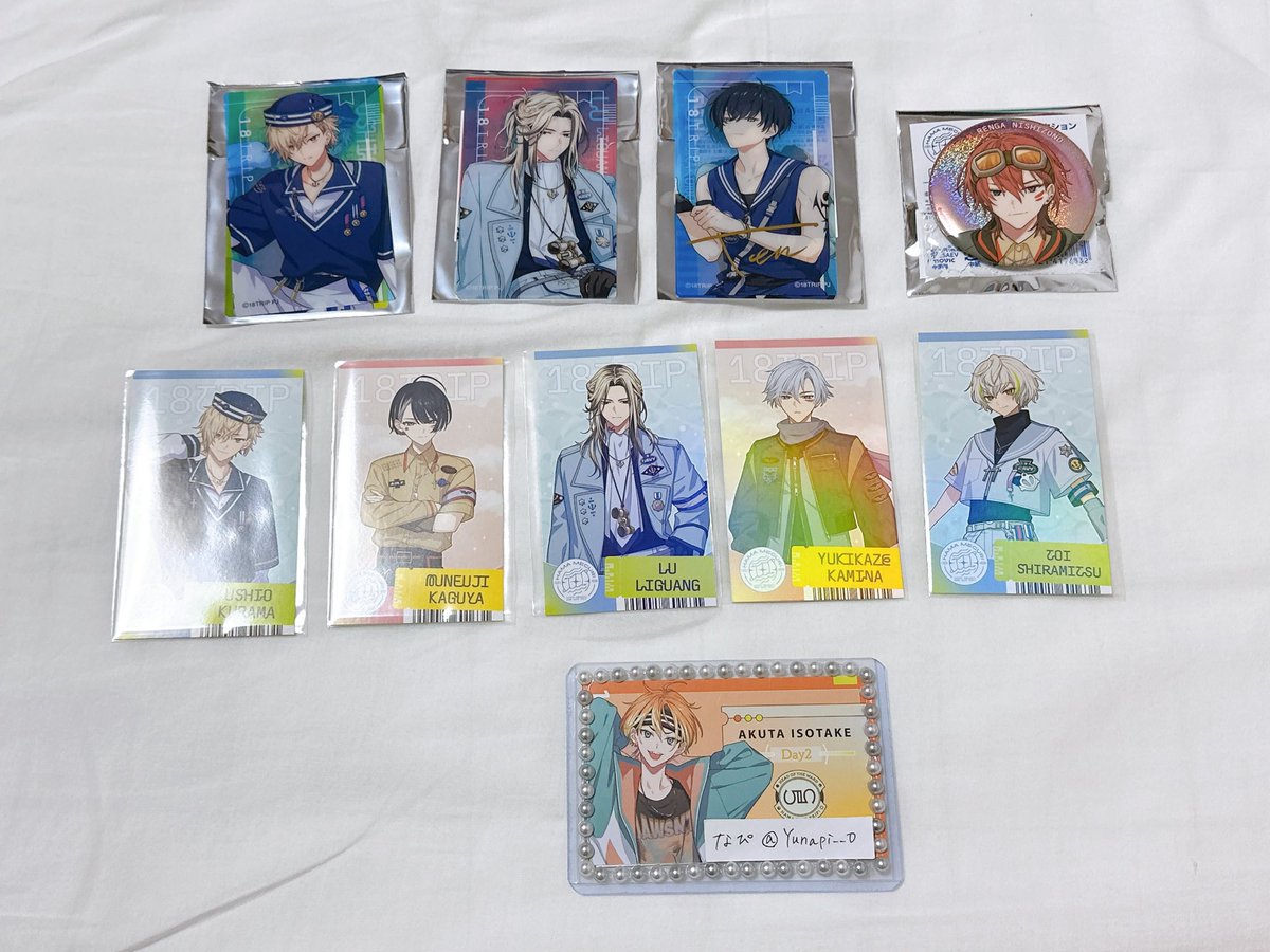 〖交換〗エイトリ ハマメグリ HAMAMEGURI 缶バッジ クリアシート 特典

譲）練牙、添、雪風、礼光、宗氏、潮、糖衣

求）同種＞異種 あく太

郵送交換のみ
クリアシートの箔押しは同士でお願いします。
お気軽にお声掛けください🙌🏻