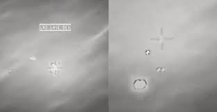 PhdBrandenburg's tweet image. Dear Friends, for the first time in history, a human weapon, in this case a Hellfire missile, was seen in released footage to strike a UFO. The missile warhead did not detonate (either a dud or poor fuzing)  but it obviously damaged the UFO. We are being informed of an ET threat