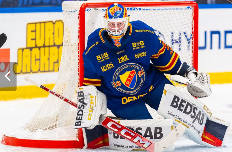 Han levde upp till skyhöga förväntningar. Hellbergs leverans, stark arbetsinsats på alla händer o fötter och tre pinnar. Tack Djurgården. Foto: <a href="/fotojossa/">Josefin Degerman</a>