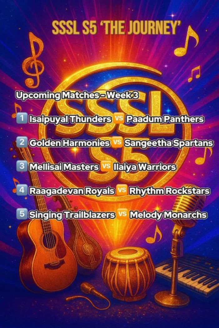 superstar_srini's tweet photo. Very big Announcement ๐ฅฐ๐ฅฐ
#WhistlePodu ๐ฅ๐ฅ๐ฅ๐ฅ๐ฅ๐ฅ
#Superstar_srini_Singing_League Season-5 ๐๐๐ฅฐ๐ฅฐ๐ค๐ถ๐ต๐ผ๐ฅ
#SSSLS5_CUP
First Time in Spaces History ๐ผ๐ต๐ถ๐ฅ๐ฅ๐ฅ
10 Teams ๐ป๐บ๐ท
#Singing_Champions ๐ฅ๐ฅ
ONE TITLE ๐
#SSSLS5
#Third_League
@GH25589964 @iam_DhivyaSri @Black_lady____ @JaN_PhoeniiX @PriShini134 @sarochellamma @bwnsingndentist @vivek_rahman @Maina_Mainu @Varshika_I @ushaismyname @Venba_G