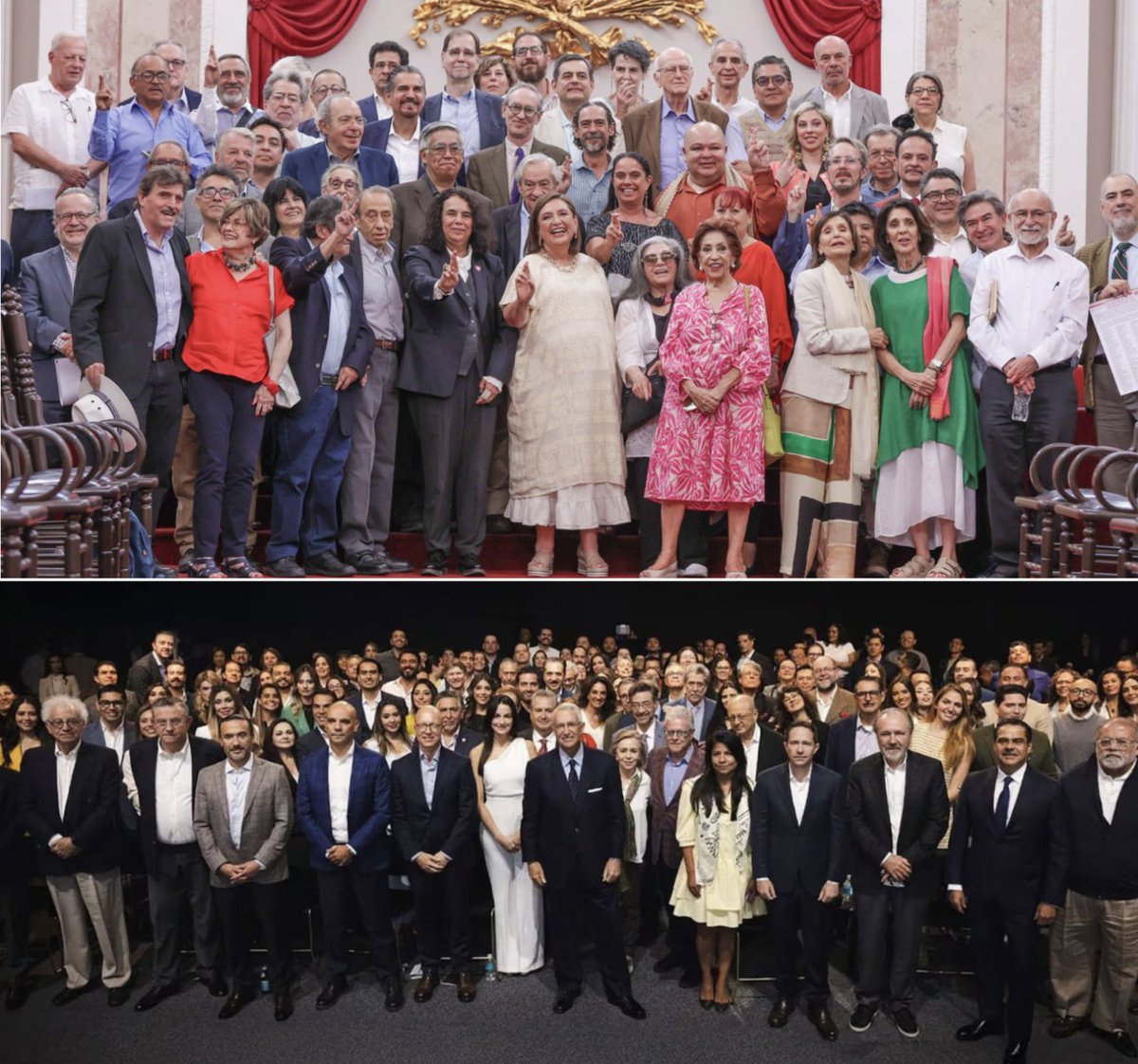 Y entonces al terminar la reunión los asistentes gritaron al unísono: "¡Chairos paleros!"