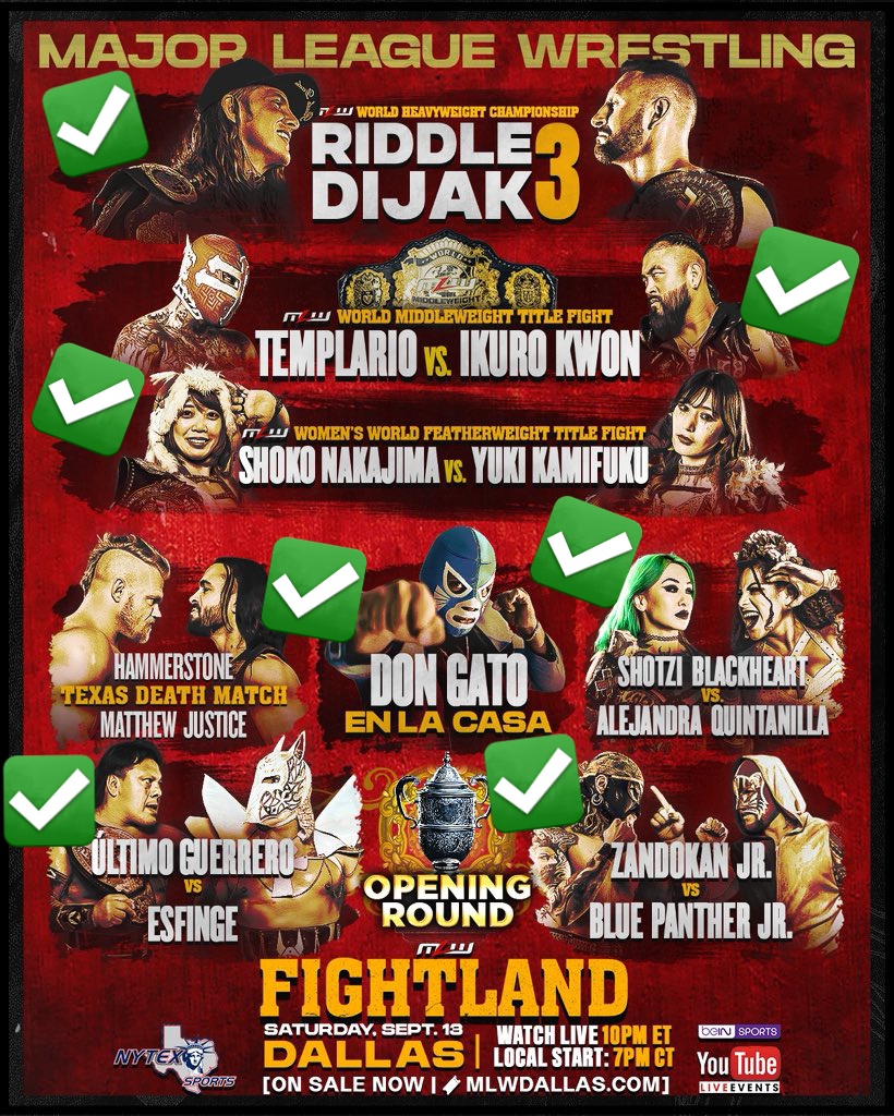AlexMurillo_SW's tweet image. Noche de #MLW. Noche de #Fightland desde Dallas, Tx.

Riddle vs Dijak III
Templario vs Kwon
Nakajima vs Kamifuku
Opera Cup 202

💥💥💥💥