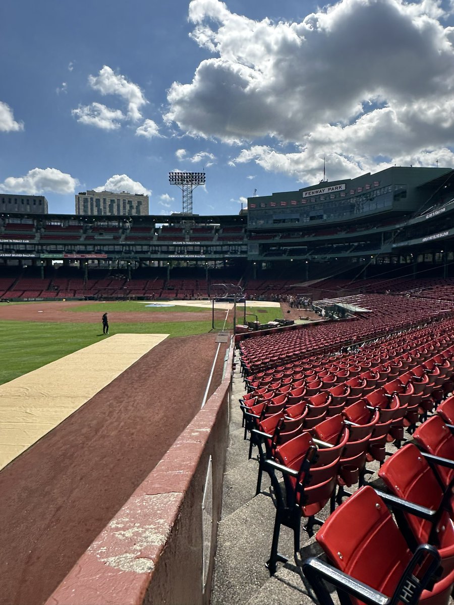 Such a cool seat at Fenway