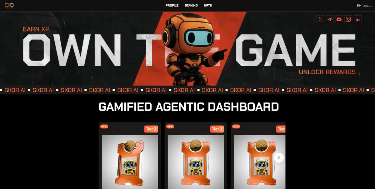 jizzy_00's tweet photo. Being part of  @theskorai feels different. 
Its not just another token or project , its a mission 💯
Most project gives you feature 
SKOR AI gives you Agentic Dashboard 😉
#SKORAI #Web3Gaming #NFTs https://t.co/NFZAXREIOk