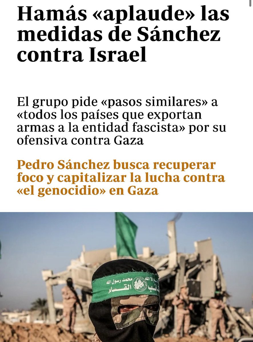 Hay elogios que son una vergüenza. Cuidado con las cosas correctas que se hacen por motivos equivocados
#Israel #Sanchez