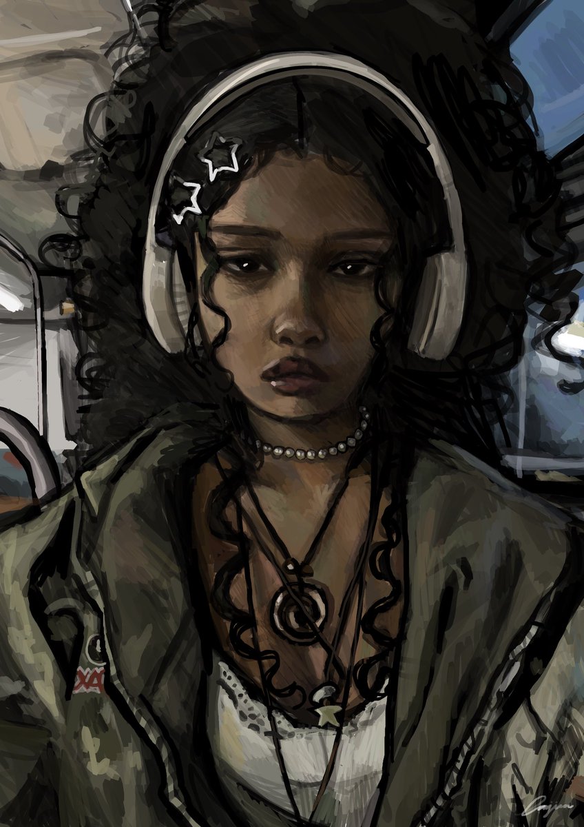 astarothdawn's tweet image. study of this pretty lady i found on pinterest 🦇