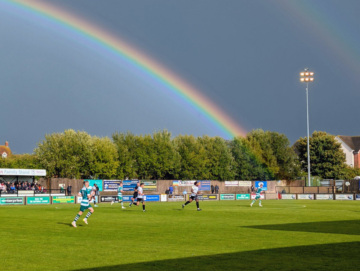 Behind The Fence Photography (@btfphotos) on Twitter photo One for the <a href="/EmiratesFACup/">Emirates FA Cup</a> scrapbook — a highlight shared by both <a href="/SalisburyFC/">Salisbury FC</a> and <a href="/Lavvyfc/">Laverstock & Ford FC</a> during their match today.
Taste the rainbow, lads 🌈⚽
#FACupMagic #LocalPride One for the <a href="/EmiratesFACup/">Emirates FA Cup</a> scrapbook — a highlight shared by both <a href="/SalisburyFC/">Salisbury FC</a> and <a href="/Lavvyfc/">Laverstock & Ford FC</a> during their match today.
Taste the rainbow, lads 🌈⚽
#FACupMagic #LocalPride