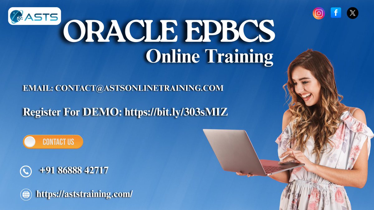 AstsTraining's tweet image. 𝐑𝐞𝐠𝐢𝐬𝐭𝐞𝐫 𝐟𝐨𝐫 𝐃𝐞𝐦𝐨 𝐨𝐧 𝐎𝐑𝐀𝐂𝐋𝐄 𝐄𝐏𝐁𝐂𝐒: bit.ly/303sMIZ

𝐊𝐧𝐨𝐰 𝐌𝐨𝐫𝐞: aststraining.com/courses/epbcs-…

#EPBCSOracle #EPBCSCertification #EPBCSOnlineTraining #OracleEPBCSTraining #PBCSandEPBCSTraining #EPBCSTraining #AstsTraining #DemoonEPBCS #india