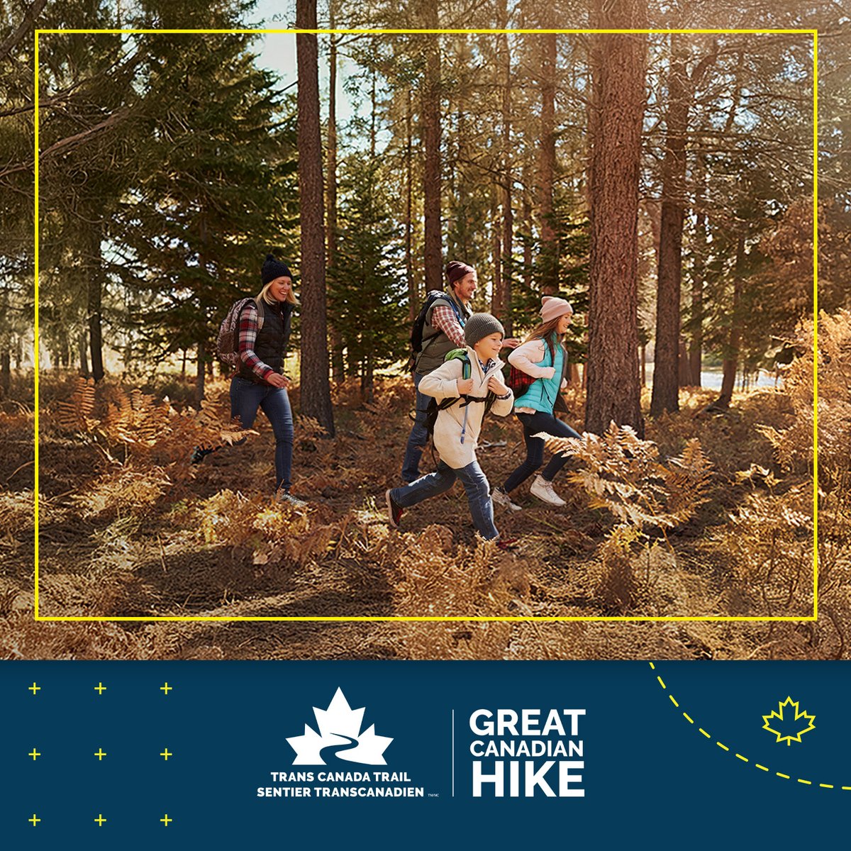 TCTrail's tweet photo. ⏳ 1 week to go! @TCTrail's #GreatCanadianHike starts in 7 days! Canadians coast-to-coast-to-coast are gearing up to log kilometres for 30 days and reach 30,000 km together! Let's get moving! Learn more: https://t.co/2xLvDoEJUu

#TransCanadaTrail #CollectiveChallenge https://t.co/4A2cxM6GlM