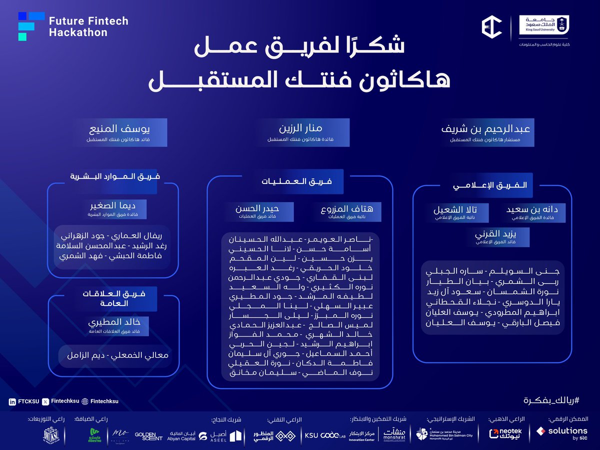 هاكاثـون فنتـك المستقبـل tweet media