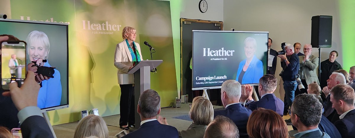 What an incredible launch of Heather Humphrey's Presidential Campaign today in Monaghan. #HeatherForPresident
