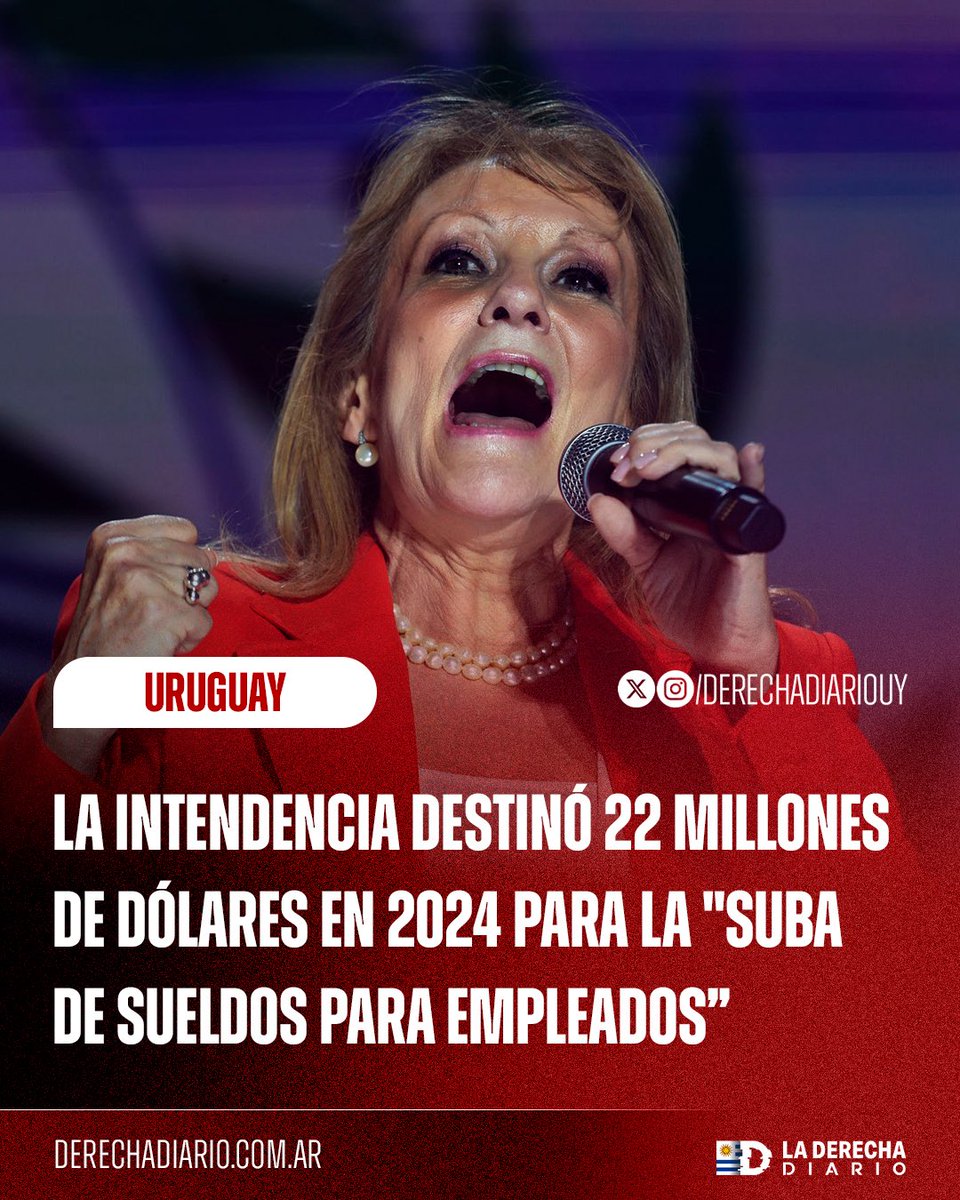 🇺🇾 | Vergüenza ajena total: Se descubrió que en 2024 la intendencia de Montevideo destinó 22 millones de dólares para la "suba de sueldos de empleados públicos".