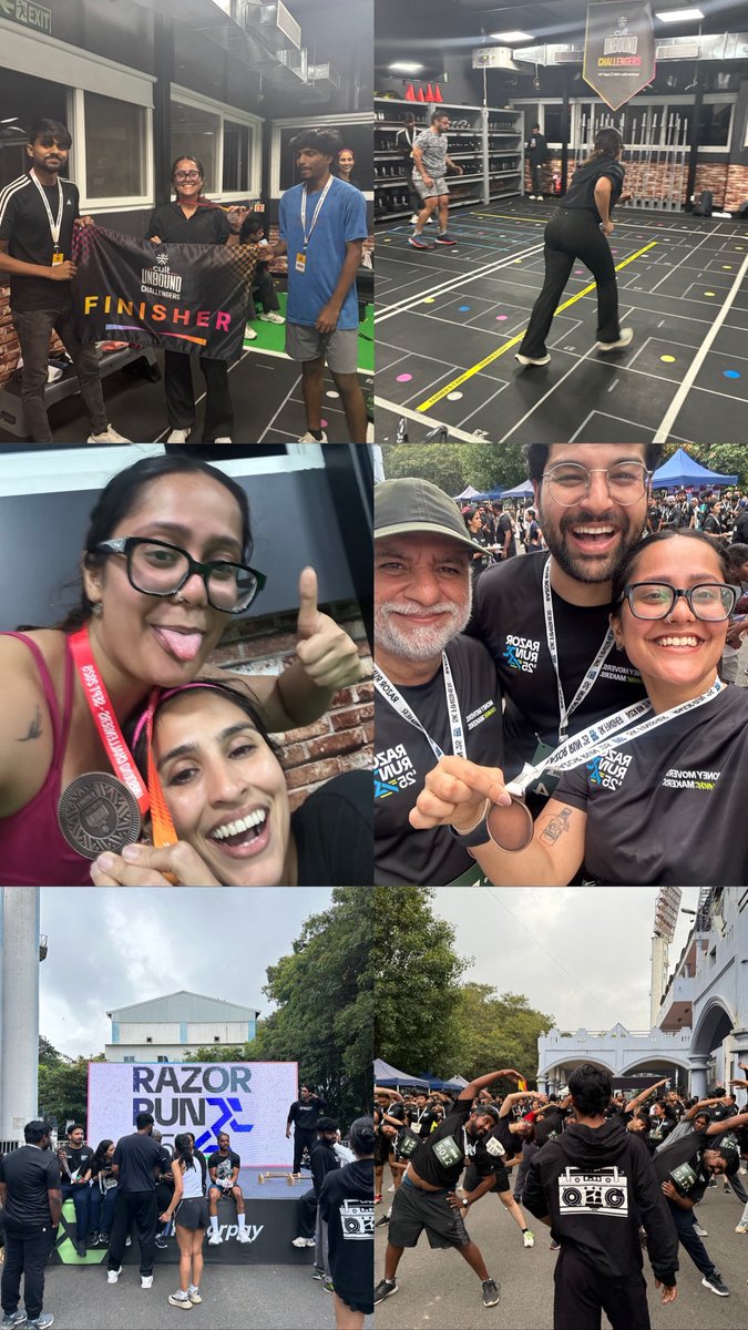 Ahhhhh!!!! Couldn’t have even thought of running a 5k and doing a strength and endurance challenge a year ago, let alone doing it on the same day!!! Mazze aa gye guys 🤸‍♀️🤸‍♀️