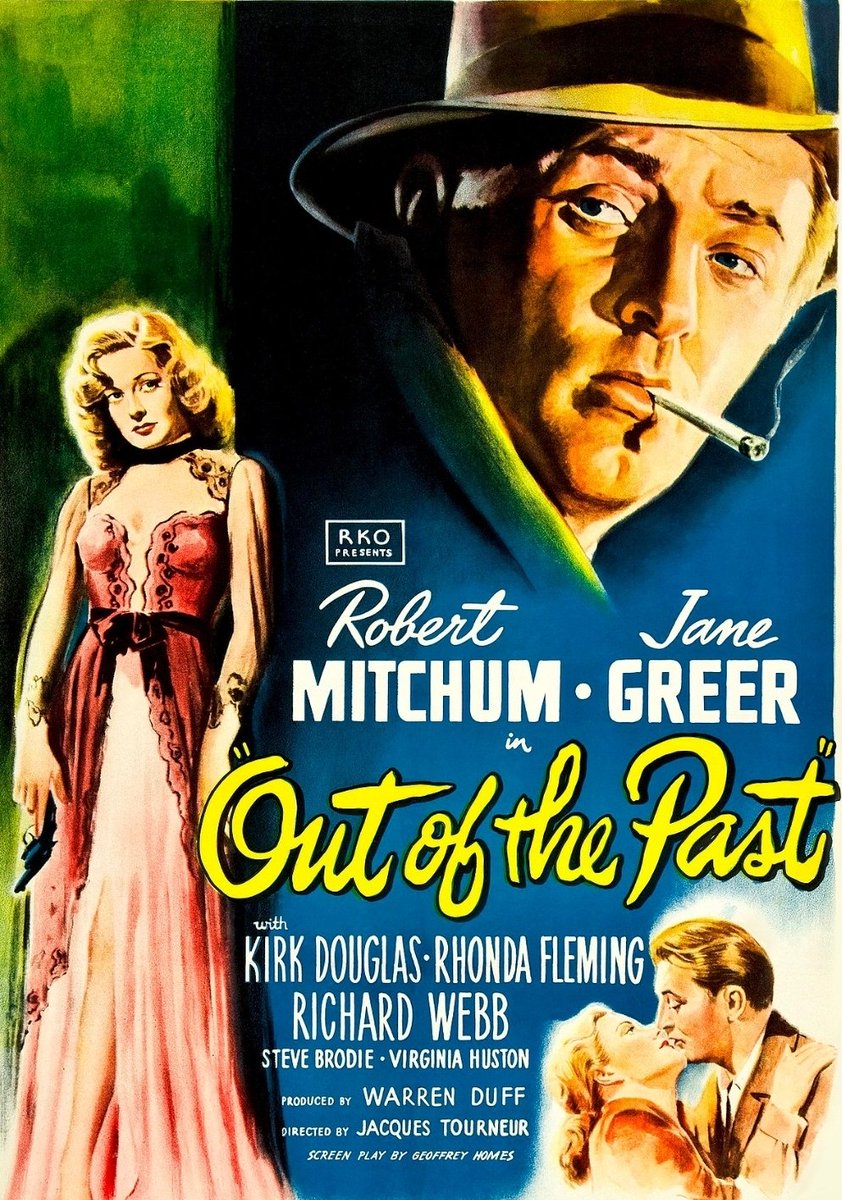 "Don't you believe me?"
"Baby, I don't care." 😄
Mitchum at his smoothest with Kirk Douglas and Jane Greer😍.

Out Of The Past (1947)