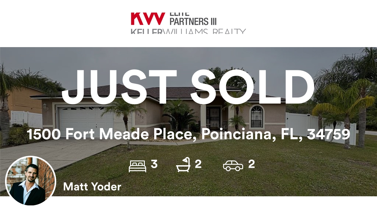 mattyoder_yoder's tweet image. 🛌 3 🛀 2 🚘 2
📍 1500 Fort Meade Place, Poinciana, FL, 34759

My latest sale on RateMyAgent.
Florida Realtor License SL3461573
rma.reviews/5xellhctrhqo

...
#ratemyagent #realestate #KELLER_WILLIAMS_ELITE_PARTNERS_III_REALTY