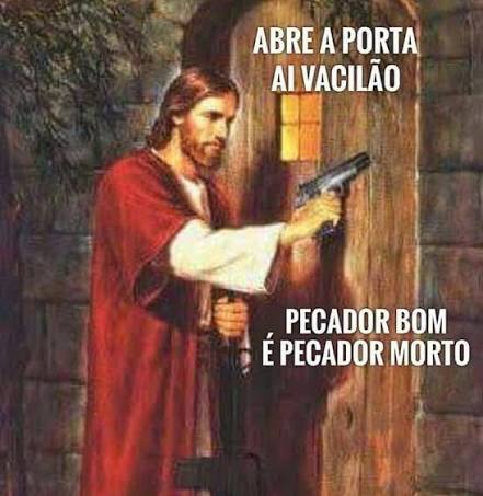 odantegoncalves's tweet image. Kkkkkkkkkk esse Jesus da direita é foda