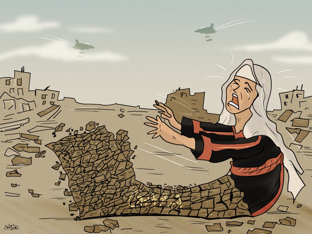 لا أملك ما يكفي من كلمات للتعبير عما يجول في خاطري من مشاعر الأسى والقهر في زمن #حرب_غزة , فقد نفذت مني كل الكلمات وكل المشاعر .. !
#كاريكاتير 
#غزة 
#فلسطين