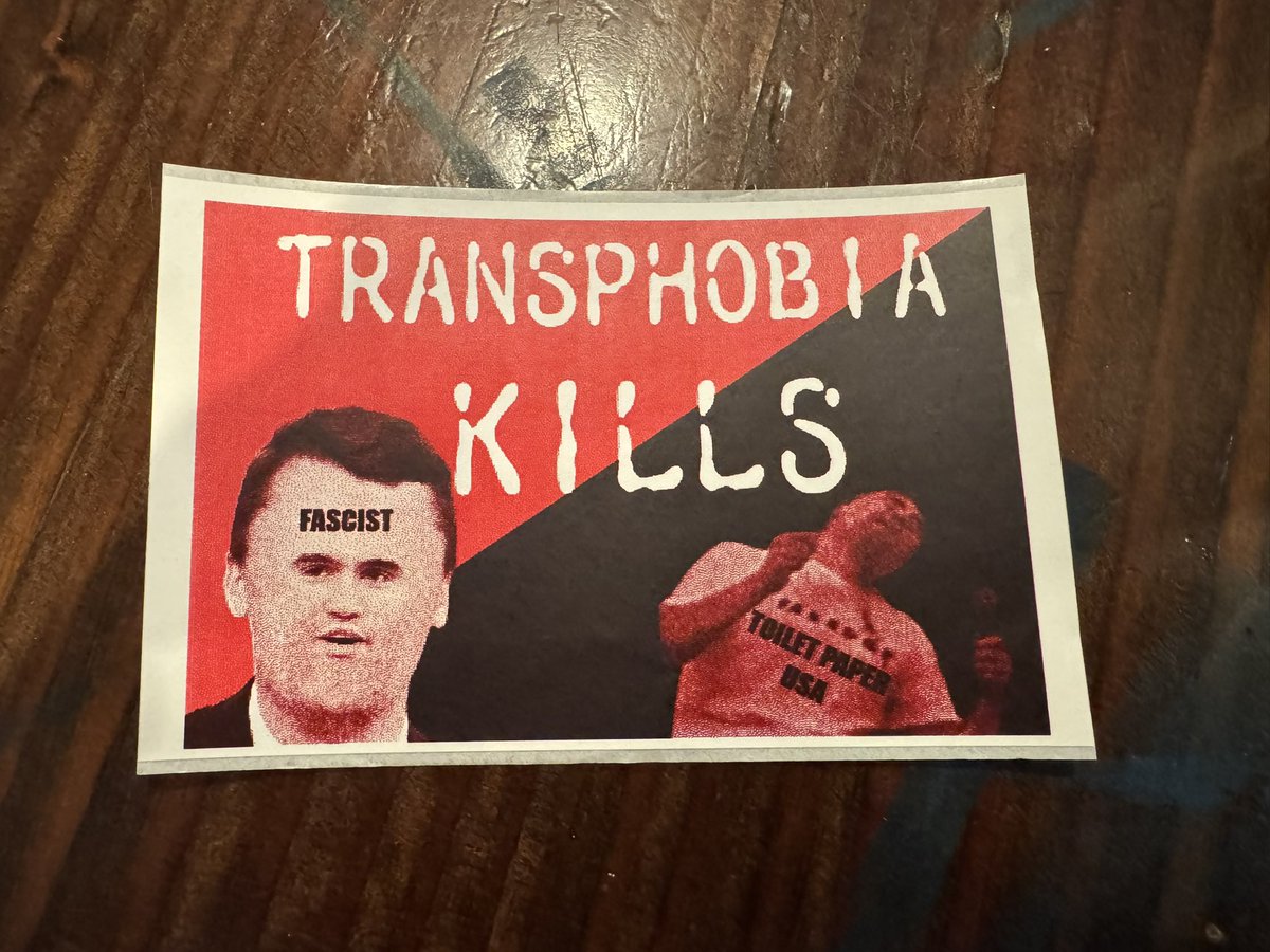 DrKarlynB's tweet photo. I’m undercover at a far left event and was handed this sticker.

You don’t hate the left enough.

(Obviously, I’ve already left where I got this, but I have much more to show you) https://t.co/jKzFyC0Nyc