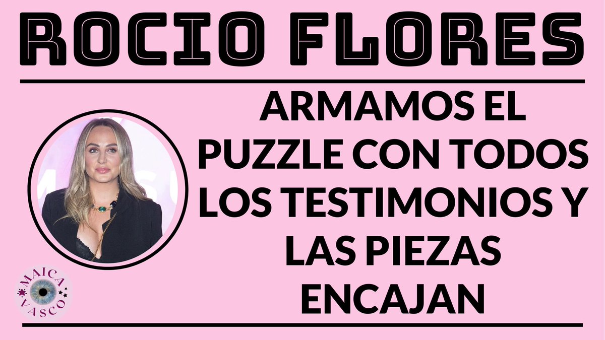 DIRECTO 22 HS YOUTUBE: Ahora que por fin tenemos el testimonio de ROCIO FLORES, que hemos tenido que esperar más años que para desclasificar el asesinato se KENNEDY, armamos LA VERDAD con todos los testimonios y LAS PIEZAS DEL PUZZLE ENCAJAN. Esta noche. Link: