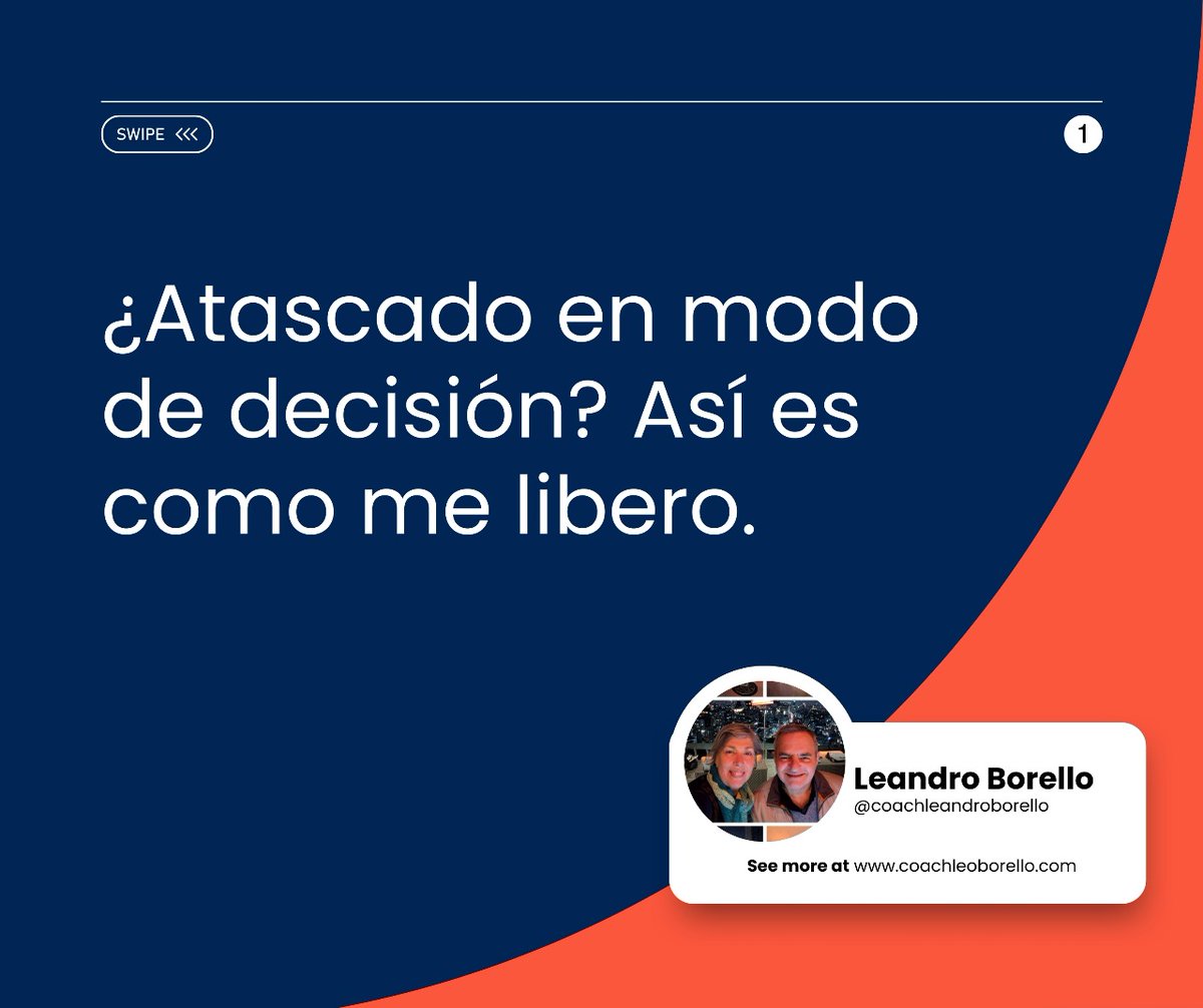 He aprendido que pensar demasiado puede ser tan peligroso como tomar la decisión equivocada. ⏳
---
coachborello.com
.
#Liderazgo #DesarrolloDeLiderazgo #MentalidadDeFundador #TomaDeDecisiones