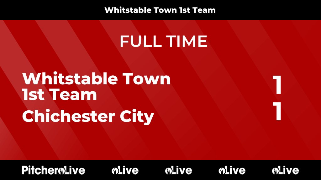 whitstabletown's tweet photo. FULL TIME: Whitstable Town 1st Team 1 - 1 Chichester City
#WHICHI #Pitchero
https://t.co/saxp96k1Cn https://t.co/LbNDTBgQMd