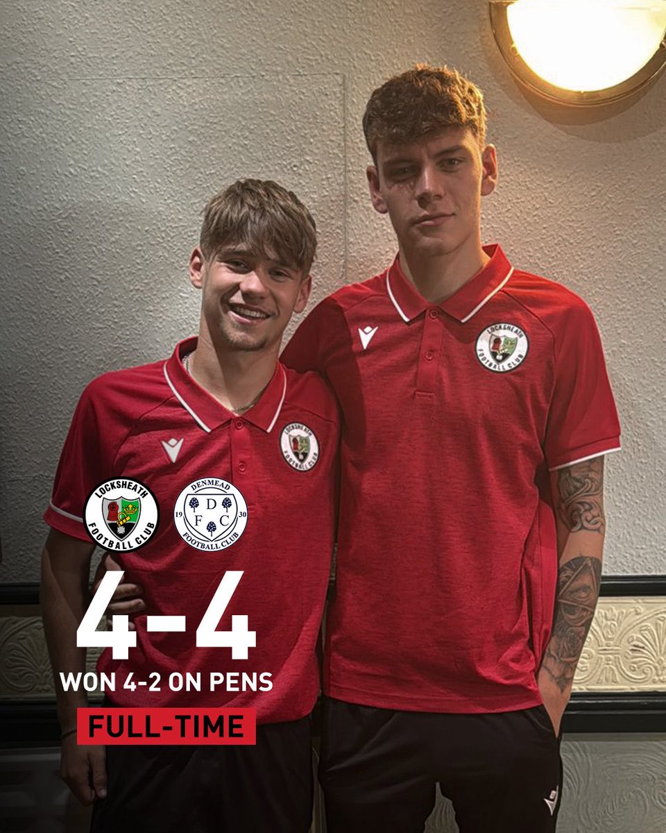 Showed some great character today, coming back from behind to draw with an unbeaten Denmead in 90 mins, before winning on penalties 👏

⚽️ Cooper Wood
⚽️ Conner Johnson
⚽️ Joe Davis
⚽️ Cam Russell

MOTM - Cooper Wood

#UTL 🔒