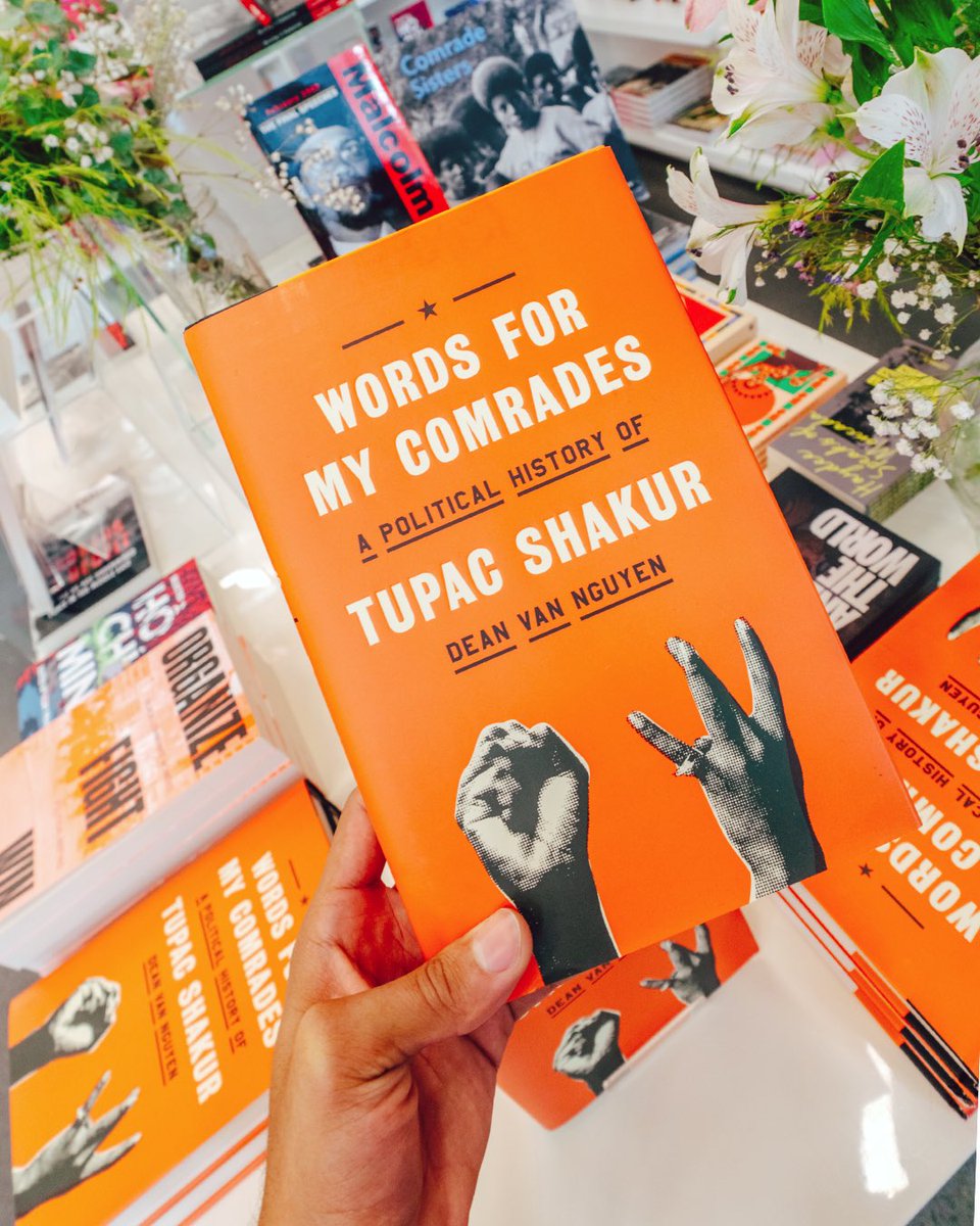 1804 Books (@1804books) on Twitter photo 🎤 TONIGHT! Join us at The People’s Forum for a special conversation with author and music journalist <a href="/deanvannguyen/">Dean Van Nguyen</a> on his new book Words for My Comrades: A Political History of Tupac Shakur.
This year marks the 29th anniversary of Tupac’s murder. In our conversation, we’ll 🎤 TONIGHT! Join us at The People’s Forum for a special conversation with author and music journalist <a href="/deanvannguyen/">Dean Van Nguyen</a> on his new book Words for My Comrades: A Political History of Tupac Shakur.
This year marks the 29th anniversary of Tupac’s murder. In our conversation, we’ll