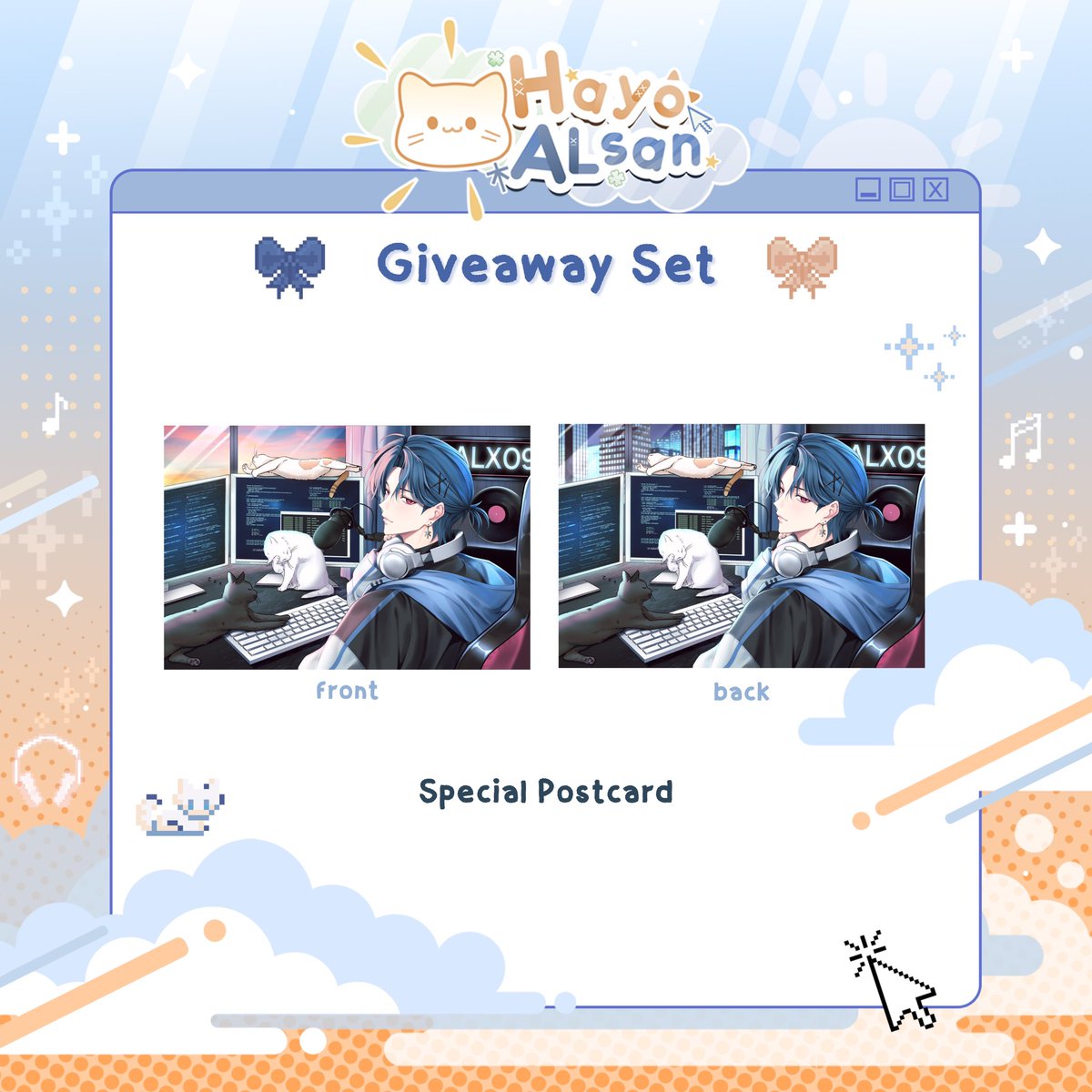 9pmwithal's tweet photo. ⋆🐾° 
⠀⠀ ⠀ 𝗦𝗽𝗲𝗰𝗶𝗮𝗹 𝗽𝗼𝘀𝘁𝗰𝗮𝗿𝗱 𝗿𝗲𝘃𝗲𝗮𝗹 🌤️
เปิดเผยหน้าตาของ special postcard แล้วค่ะ ! เป็นยังไงบ้าง ชอบกันไหมคะะ สำหรับใครที่อยากได้โปสการ์ดลายพิเศษนี้ สามารถแวะเวียนมาที่คาเฟ่ของพวกเราในวันพรุ่งนี้ได้เลยนะคะ 🫶🏻

𓂃 ོ☀︎𓂃 #0hayo_ALsan 𖧷 https://t.co/X8RR4ZD3xe