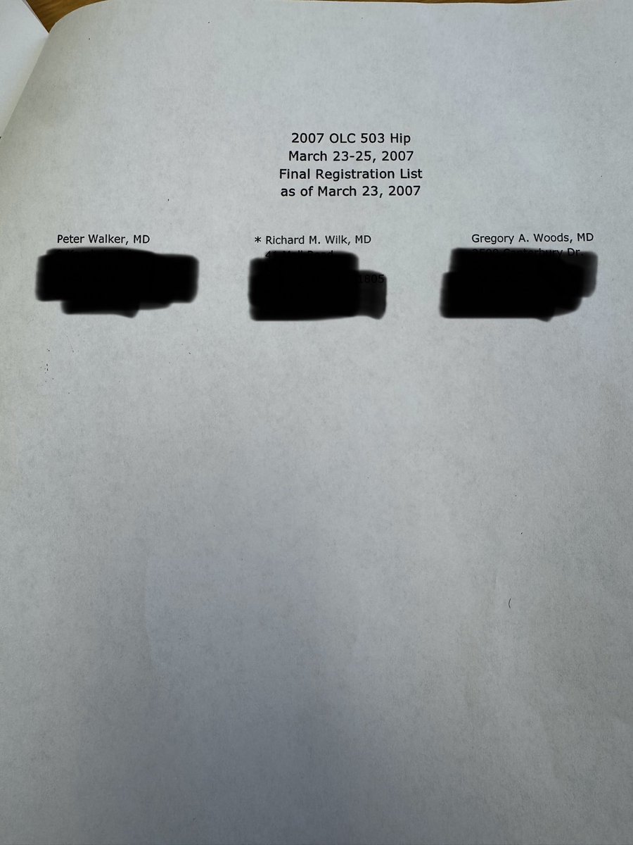 Here's the roster for the <a href="/AANAORG/">AANA</a> #HipArthroscopy course in 2007, and it reads like a "who's who" in hip arthroscopy now! 5 former presidents of <a href="/ISHASociety/">ISHA</a> and too many ground breaking research studies to count.
Everybody has to start somewhere; AANA is it for #SportsMedicine.
