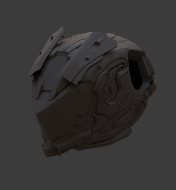 Angelestro03's tweet photo. New Helmet is finish!!
I will now do the retopo and baking this might take a bit but nothing I can't crunch trough, anyway hope you like it as much as I do I'll be reworking the ears, but for now I'm happy with it.
#VRChat始めました #furryartwork #Cyberpunk https://t.co/Rf0lQbSSE1