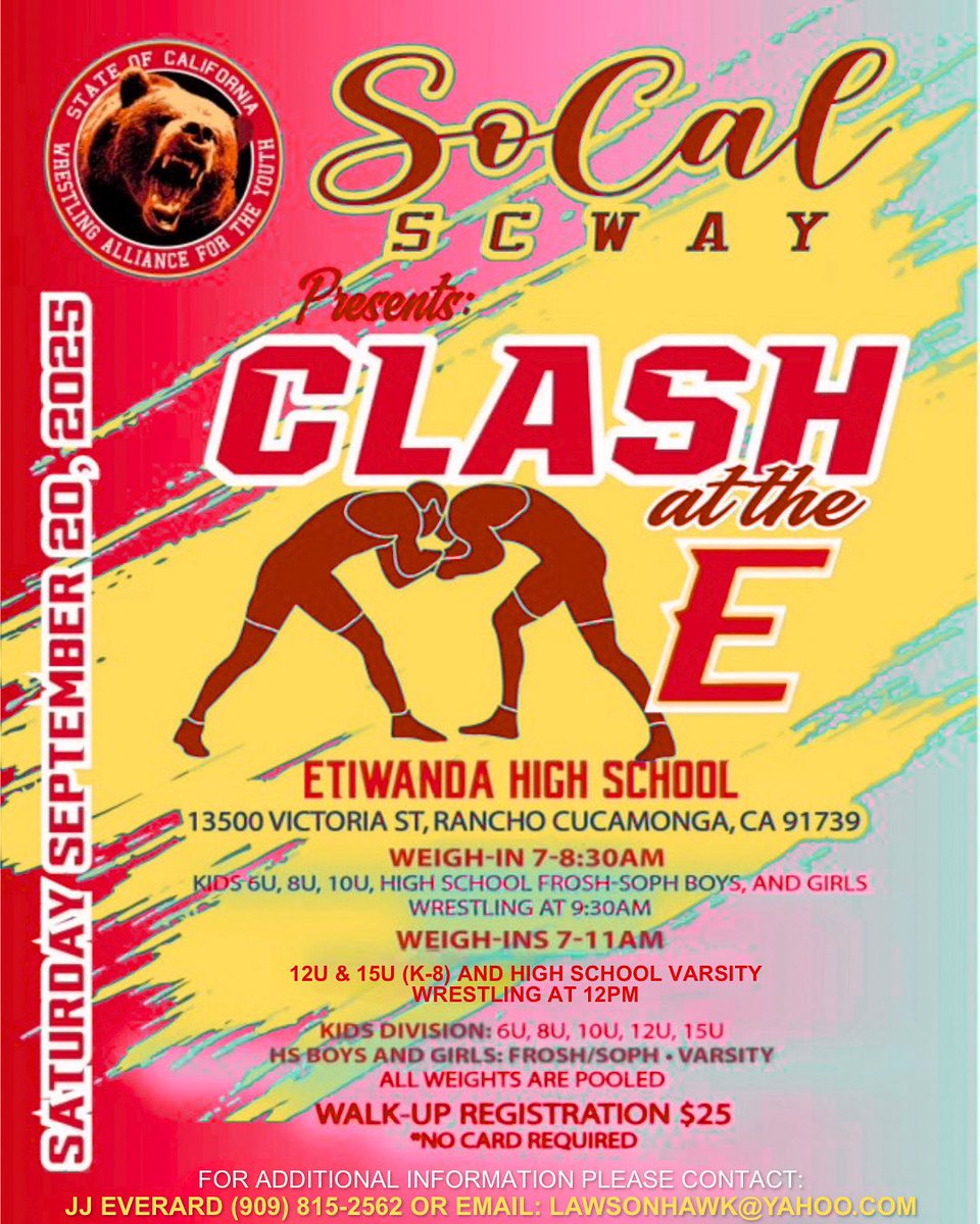 Etiwanda Wrestling tweet media