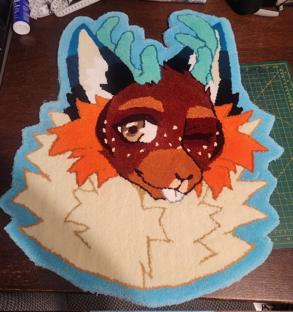 CacklingHyenaa's tweet photo. Super cute sona rug done for @ruloca_!
It was so nice to work with you and I appreciate your patience through the process! https://t.co/XrT7sgnB0n