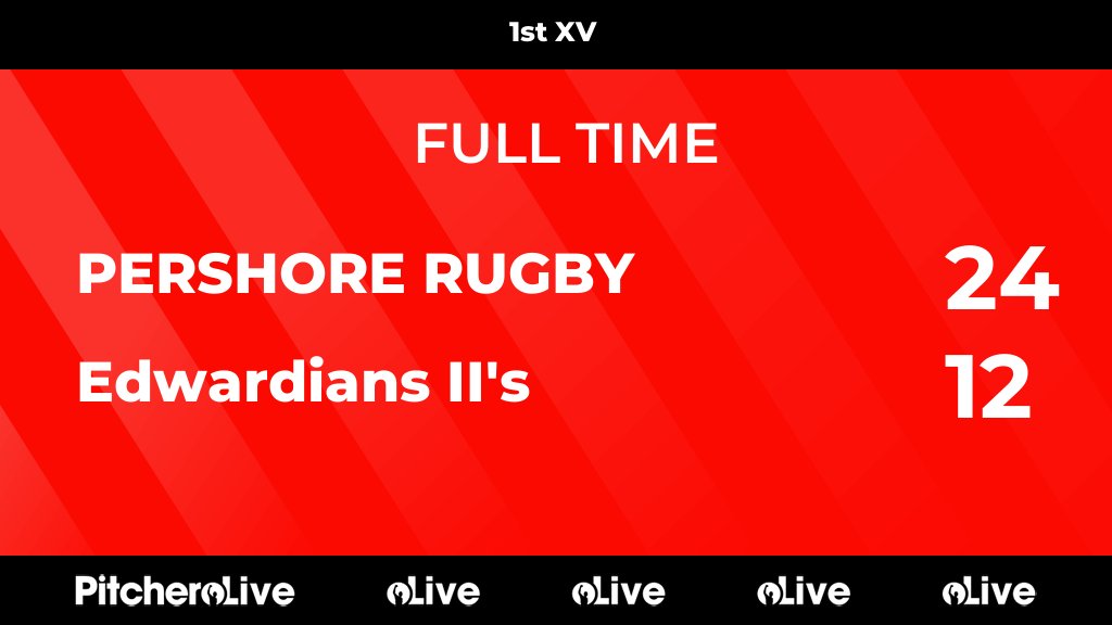 Pershore RFC #UTP (@pershorerfc) on Twitter photo FULL TIME: PERSHORE RUGBY 24 - 12 Edwardians II's
#PEREDW #Pitchero
pitchero.com/clubs/pershore… FULL TIME: PERSHORE RUGBY 24 - 12 Edwardians II's
#PEREDW #Pitchero
pitchero.com/clubs/pershore…