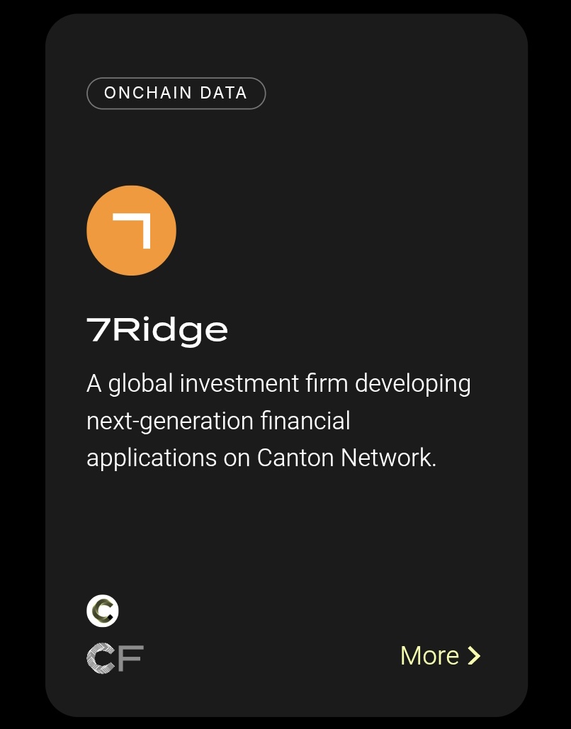 Web3WithEza's tweet image. 7Ridge
So, who’s 7Ridge and why does it matter in the @CantonNetwork project?

Okay, it's time to dive into 7Ridge: Who they are, Why they matter, and what is utility they're bringing to Canton Network. 
#CantonThreads