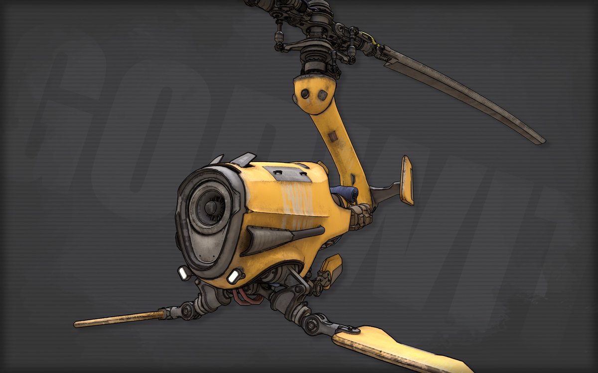 PompikK's tweet photo. Helloo! I finally textured the Helicopter/Speeder model I've been working on. Tried to go with a Borderlands aesthetic🚁https://t.co/IWSh0sChvj
#hardsurfacemodelling #blender #pbr #Borderlands #3dart https://t.co/nIZV53PICO