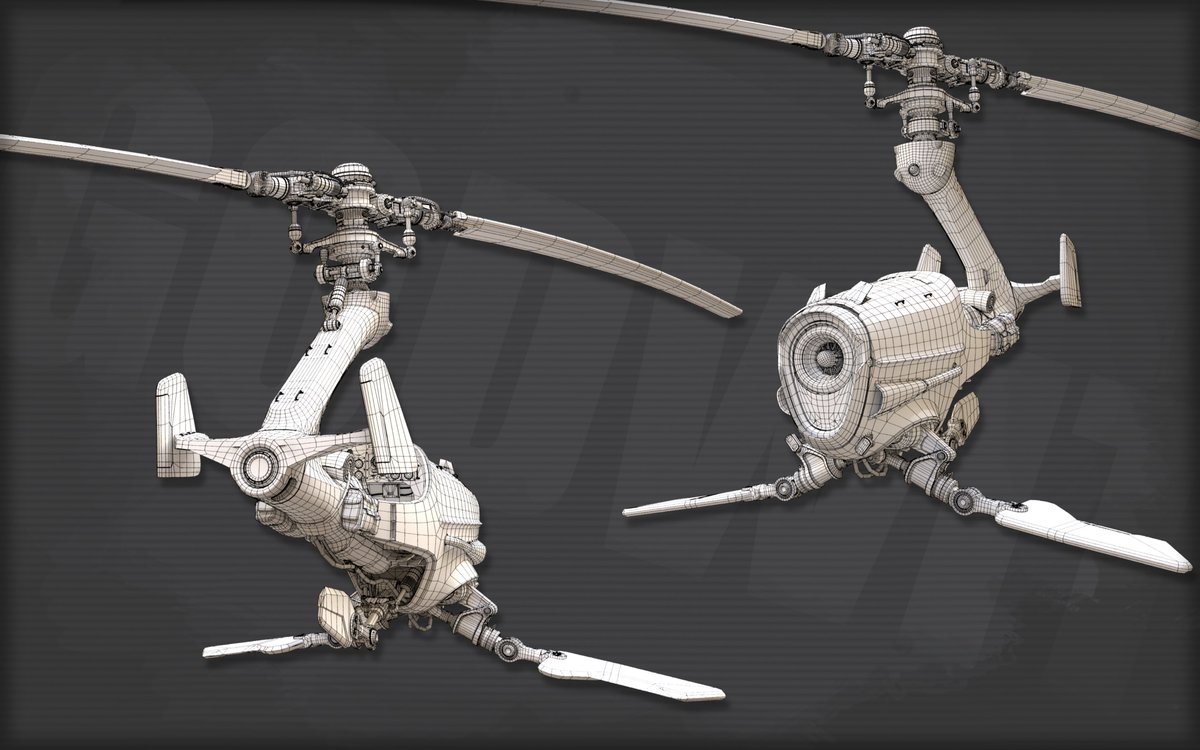 PompikK's tweet photo. Helloo! I finally textured the Helicopter/Speeder model I've been working on. Tried to go with a Borderlands aesthetic🚁https://t.co/IWSh0sChvj
#hardsurfacemodelling #blender #pbr #Borderlands #3dart https://t.co/nIZV53PICO