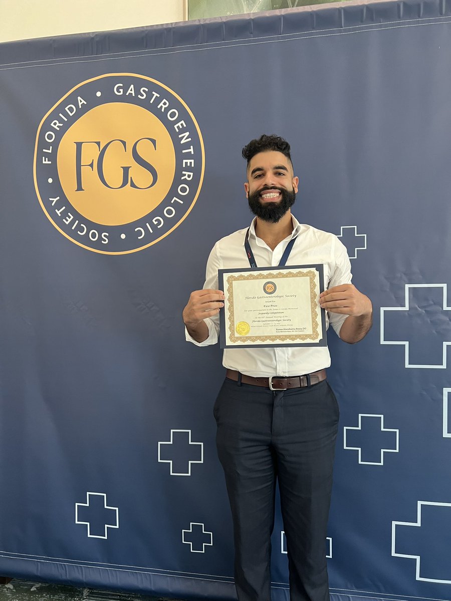 MN_GIMD's tweet image. ⭐️@FLGastroSociety celebrating its 60th in our backyard

⭐️ First time @AdventHealthCFL #GI representing at #GIJeopardy 

And @d_ogsingh bringing the first place home 💪

His hard work. His determination. His win. My immense pride.

This. Is. AdventHealth.