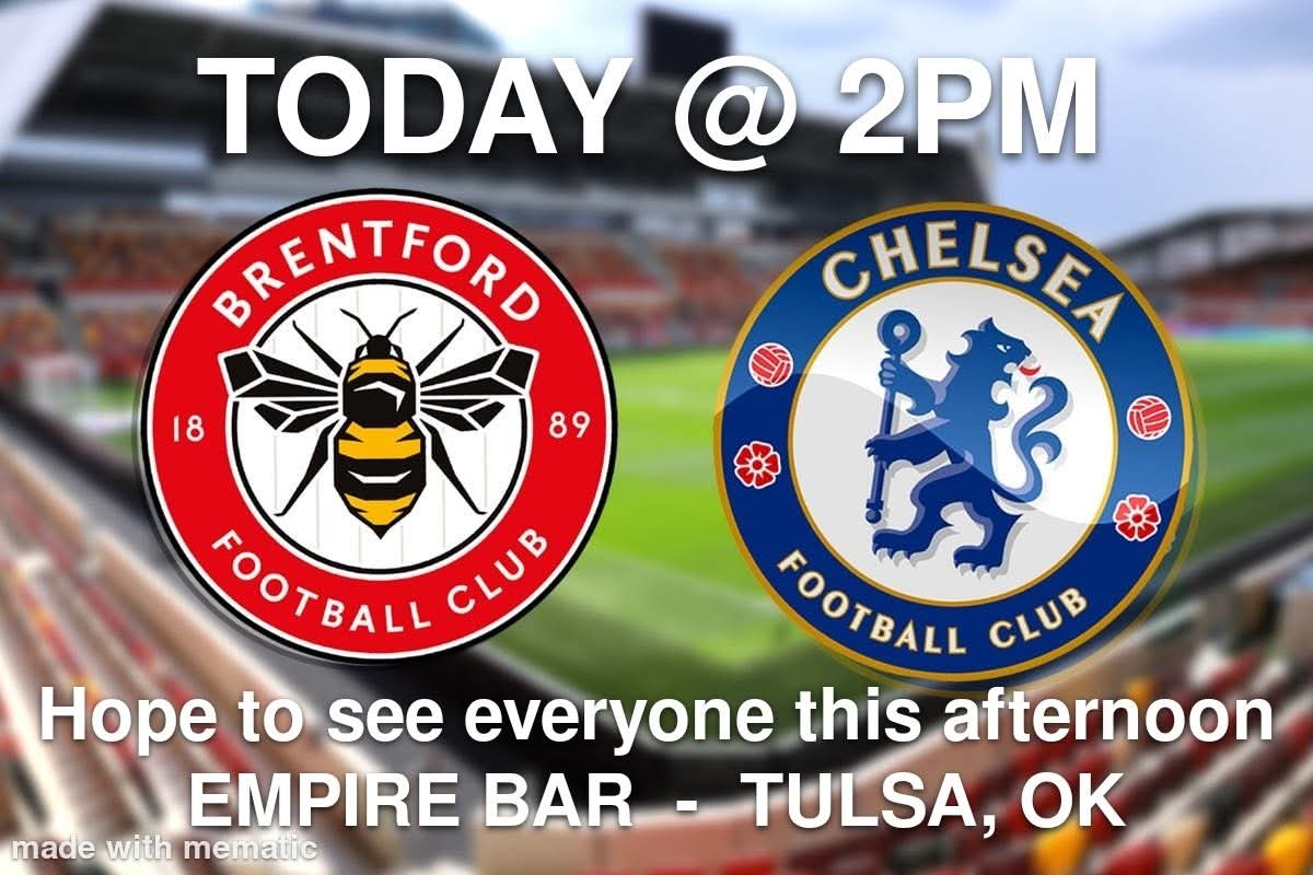 C'mon you Blues! Join us this afternoon for a pint and some good banter.