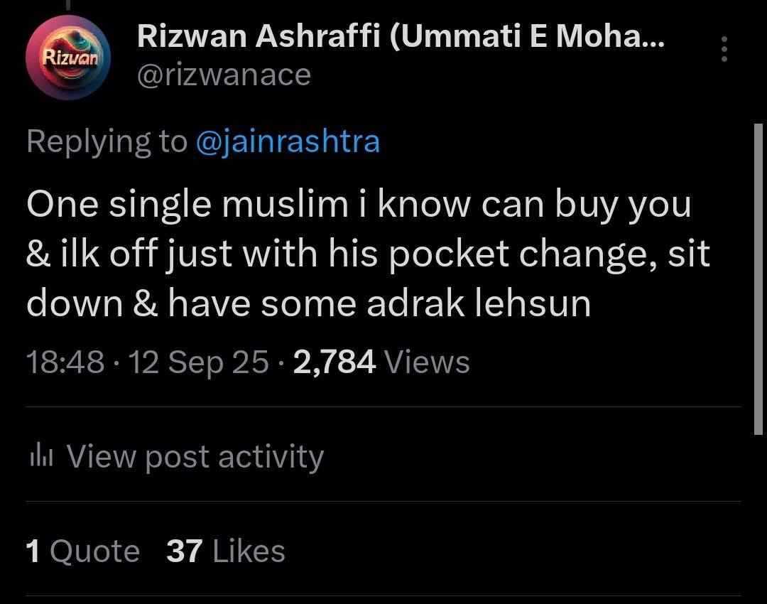 I wish my social causes tweet would get so many views as 2 of them did when i dished out insults to this hate monger (no regrets but makes me question a lot of things)