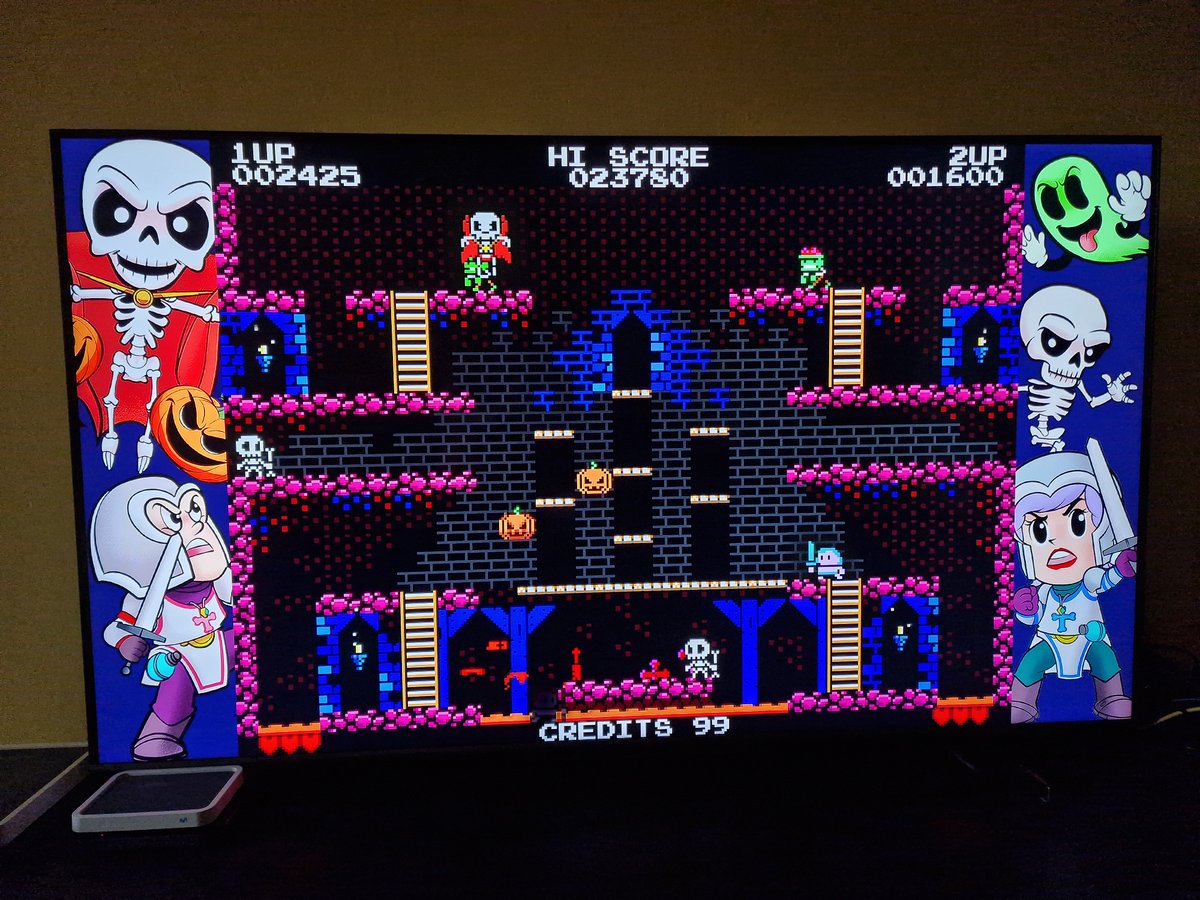 Tras petarlo en #ZXSpectrum con #TheCurseOfTrasmoz y en #AmstradCPC con #RevengeOfTrasmoz, <a href="/VolcanoBytes/">Volcano Bytes</a> regresa con #TrasmozLegends para Steam y consolas modernas gracias a <a href="/JanduSoft/">JanduSoft - Porting & Publishing</a>. ¡Un arcade súper adictivo que no os podéis perder!