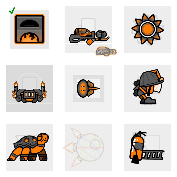 bugpesto's tweet image. fire themed icon set (yeah I do those too)