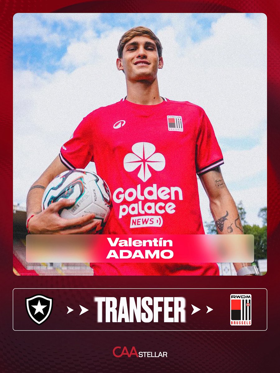✍🏻📄 Valentín Adamo es transferido a 🇧🇪 <a href="/rwdm_brussels/">RWDM Brussels</a> 

🙌🏻 ¡Felicitaciones por este nuevo paso en tu carrera! 

#CAAStellar