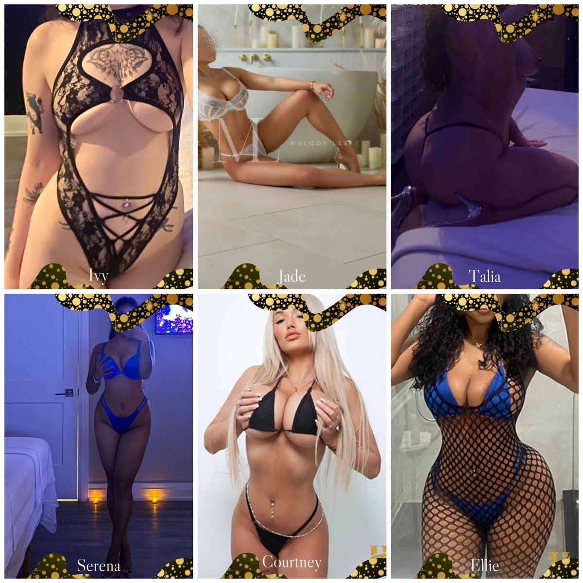 HFHSpa Wolfedale (@hfhspawolfedale) on Twitter photo Relax the HFH way this Β§exy Β§aturday. Allow 1 of our gorgeous masseuses apply the perfect amount of pressure & pleasure w/a body to body massageπ₯΅
β¨<a href="/AdriannaBankss/">Adrianna Banks</a> <a href="/ethereal_xxo/">β¨οΈAmeliaπ€</a> <a href="/calistahfh/">calista angelina</a> <a href="/MelodyJadeLee/">κ€ Melody || Jade @ HFH κ€</a> <a href="/MiaaCarmenMinxx/">Miaa Minxx</a> <a href="/Courtne87527833/">Courtney</a> <a href="/ivysnowxo/">Bratty Ivy</a> <a href="/spagirlserena/">SERENA π</a>β¨
<a href="/WG6Canada/">Working Girls Canada</a> Relax the HFH way this Β§exy Β§aturday. Allow 1 of our gorgeous masseuses apply the perfect amount of pressure & pleasure w/a body to body massageπ₯΅
β¨<a href="/AdriannaBankss/">Adrianna Banks</a> <a href="/ethereal_xxo/">β¨οΈAmeliaπ€</a> <a href="/calistahfh/">calista angelina</a> <a href="/MelodyJadeLee/">κ€ Melody || Jade @ HFH κ€</a> <a href="/MiaaCarmenMinxx/">Miaa Minxx</a> <a href="/Courtne87527833/">Courtney</a> <a href="/ivysnowxo/">Bratty Ivy</a> <a href="/spagirlserena/">SERENA π</a>β¨
<a href="/WG6Canada/">Working Girls Canada</a>