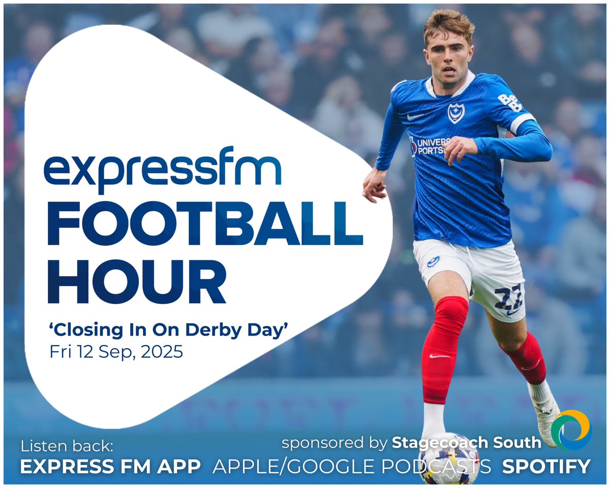 🔊 𝐋𝐈𝐒𝐓𝐄𝐍 𝐁𝐀𝐂𝐊 • 𝐓𝐡𝐞 𝐅𝐨𝐨𝐭𝐛𝐚𝐥𝐥 𝐇𝐨𝐮𝐫

<a href="/JakePompeySmith/">Jake Smith</a>, <a href="/DavidAAHowes/">David Howes</a> &amp; <a href="/officialfournil/">Fournilwrittenalloverit</a> produced a 2-hour preview of tomorrow’s South Coast Derby at St Mary’s.

Replay the episode now ahead of the big game! #Pompey