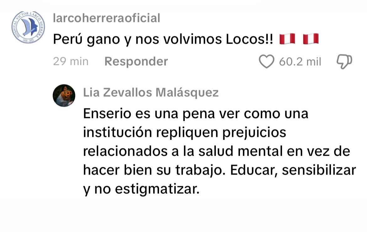 🚨 La salud mental no es un chiste.
Cuando instituciones replican frases como “nos volvimos locos”, refuerzan prejuicios que estigmatizan en lugar de educar.

Necesitamos un discurso responsable.