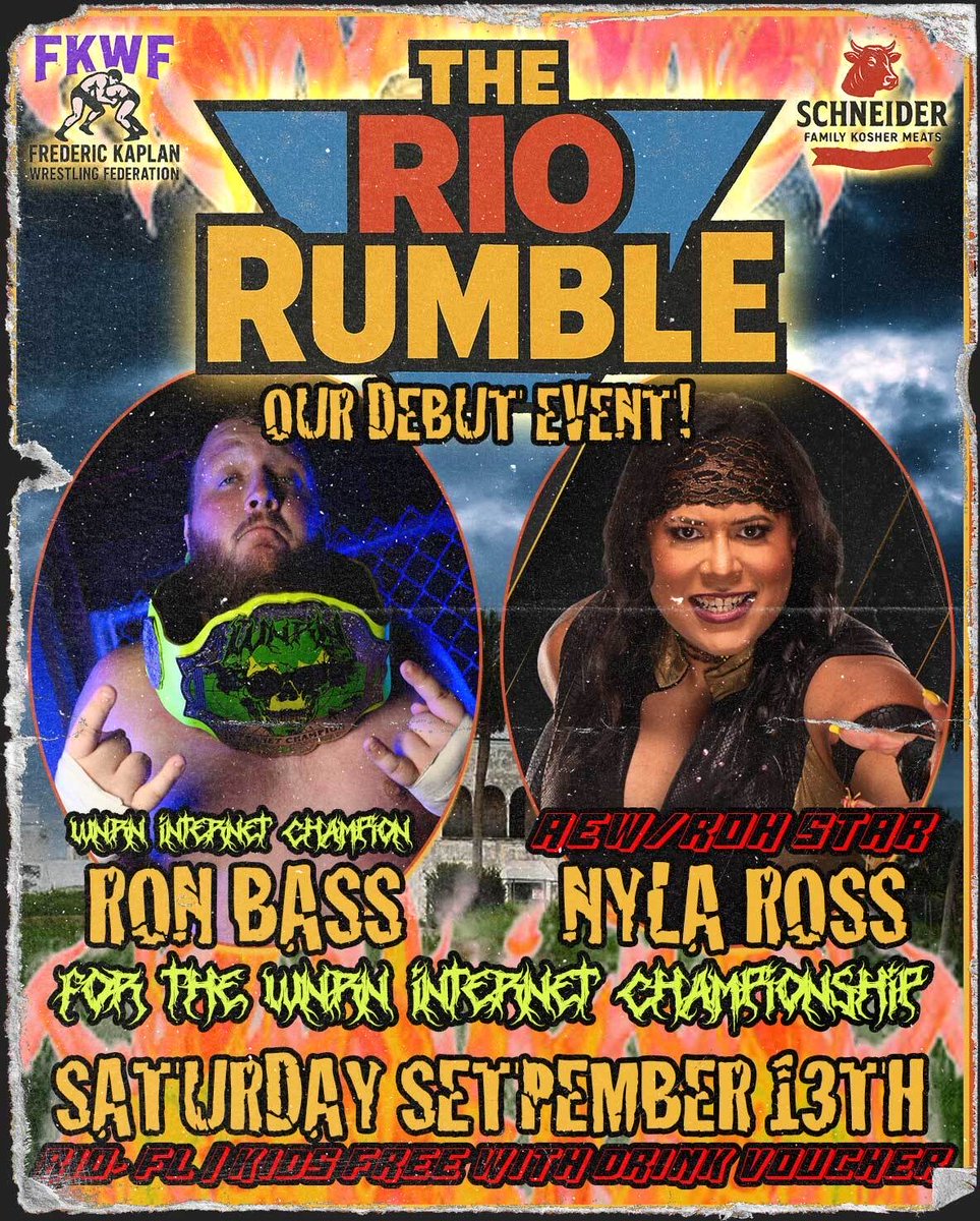 The WNRN (@thewnrn) on Twitter photo It’s a huge night for us as BOTH WNRN TITLES are on the line in Florida TONIGHT!
<a href="/Azzy528/">Azzy</a> defends the #WNRNAF Title against Destin at <a href="/ExecutiveTEW/">Establishment Wrestling</a>
AND
<a href="/RonBassJr/">ronnie bass baby</a> defends the <a href="/InternetTitle/">WNRN Internet Championship</a> against <a href="/NylaRoseBeast/">Rizz Khalifa💋</a> at <a href="/FreddyKaplanWF/">FKWF</a>’s debut event! It’s a huge night for us as BOTH WNRN TITLES are on the line in Florida TONIGHT!
<a href="/Azzy528/">Azzy</a> defends the #WNRNAF Title against Destin at <a href="/ExecutiveTEW/">Establishment Wrestling</a>
AND
<a href="/RonBassJr/">ronnie bass baby</a> defends the <a href="/InternetTitle/">WNRN Internet Championship</a> against <a href="/NylaRoseBeast/">Rizz Khalifa💋</a> at <a href="/FreddyKaplanWF/">FKWF</a>’s debut event!