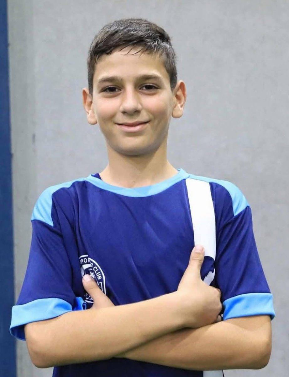 GazaMartyrs's tweet photo. Israel murdered Palestinian youth footballer Mohammed Ramez al-Sultan, along with 45 members of his family in Gaza today.

He was a rising talent at Al-Hilal Club with dreams of a bright future.

Mohammed was not just a number, he was a child with hopes and a family, all erased. https://t.co/KEmeAJjb3b