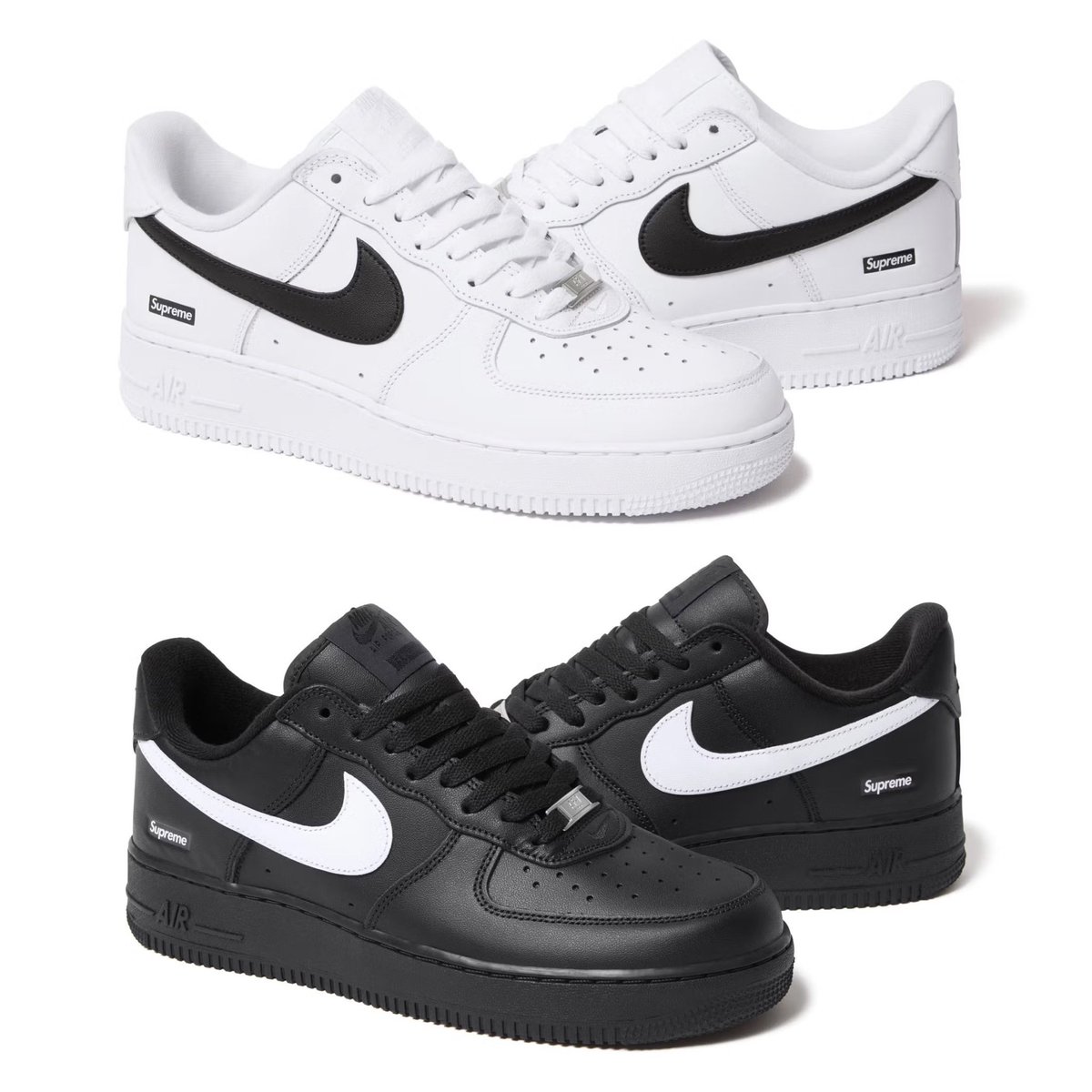 Ovrnundr's tweet image. Supreme x Nike Air Force 1 Low 

• $124 USD
• September 18th